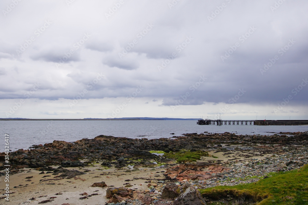 The pier in Bruichladdich on the Isle of Islay