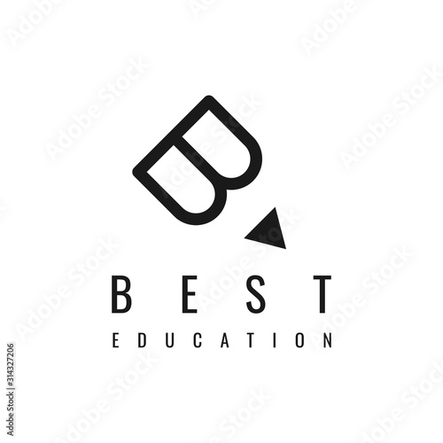 best education. symbol of a private tutoring company and school
