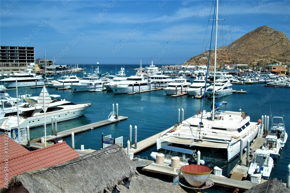 view of the marina