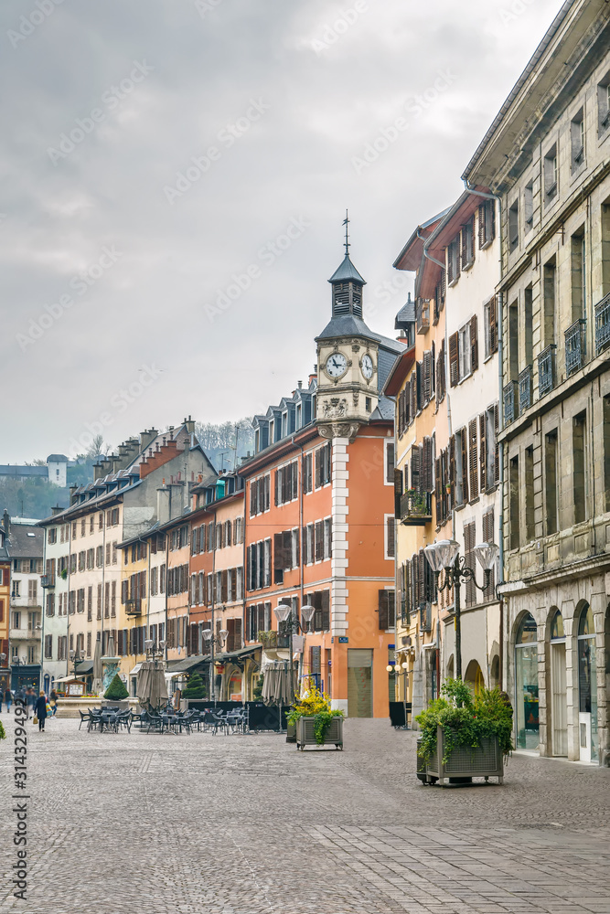 Fototapeta premium Street in Chambery, France