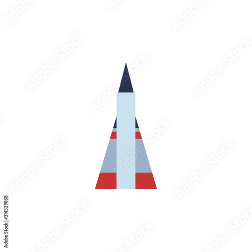 space shuttle flat style icon