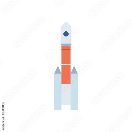 space shuttle flat style icon