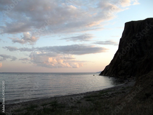 sunset over the sea