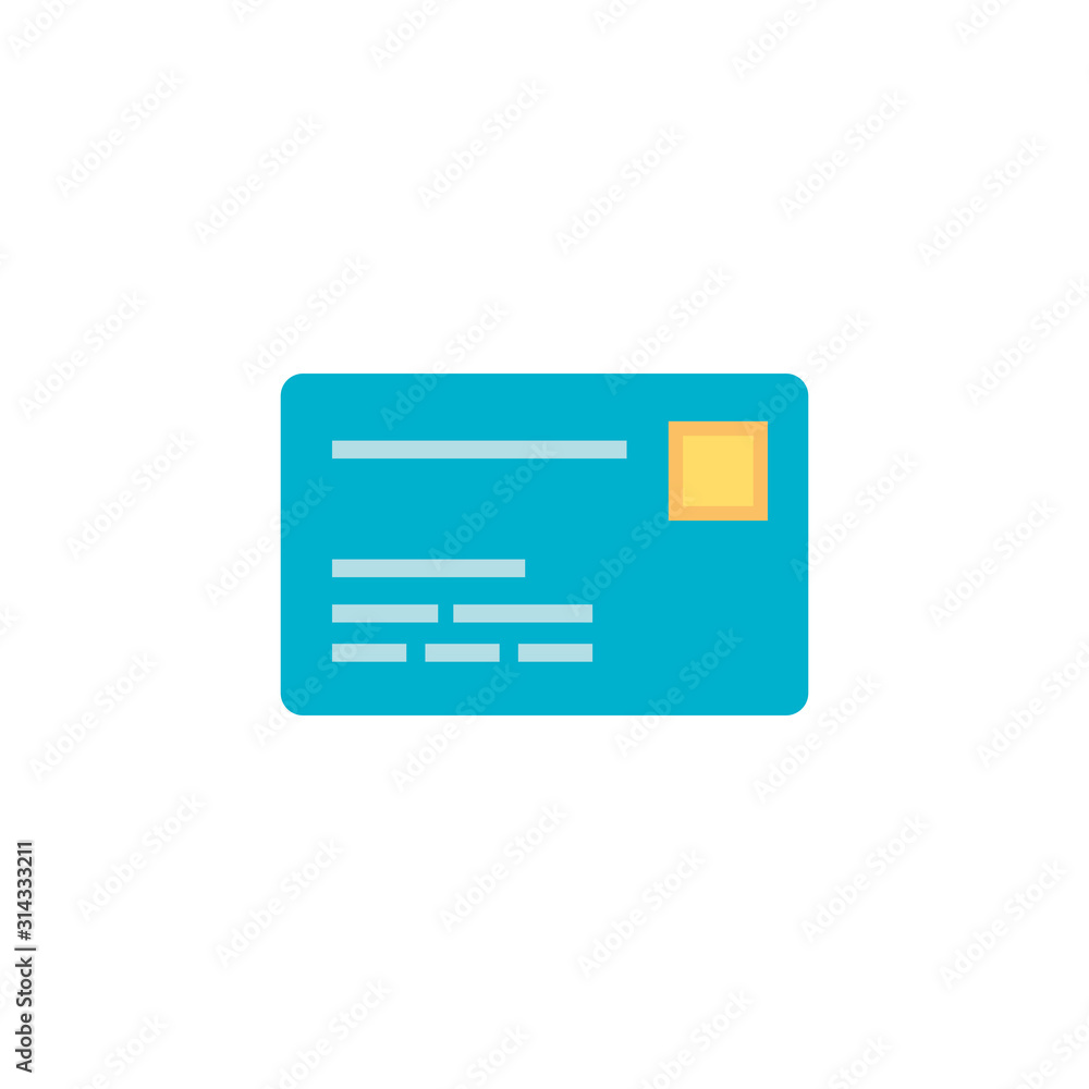 cyber security credit card flat style icon cyber security credit card flat style icon