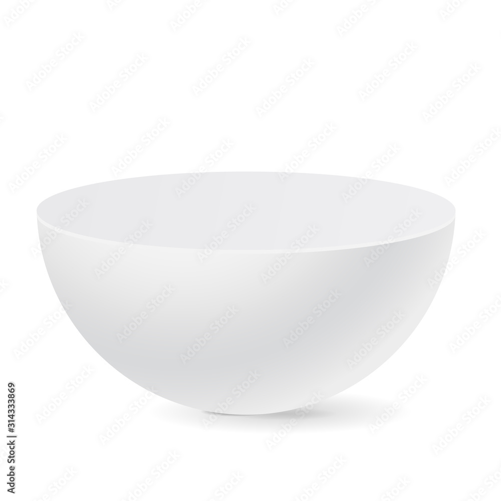 Half sphere. White 3d geometric shape Half sphere. White 3d geometric shape