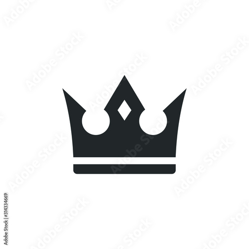 Crown icon template color editable. Crown symbol vector sign isolated on white background illustration for graphic and web design.