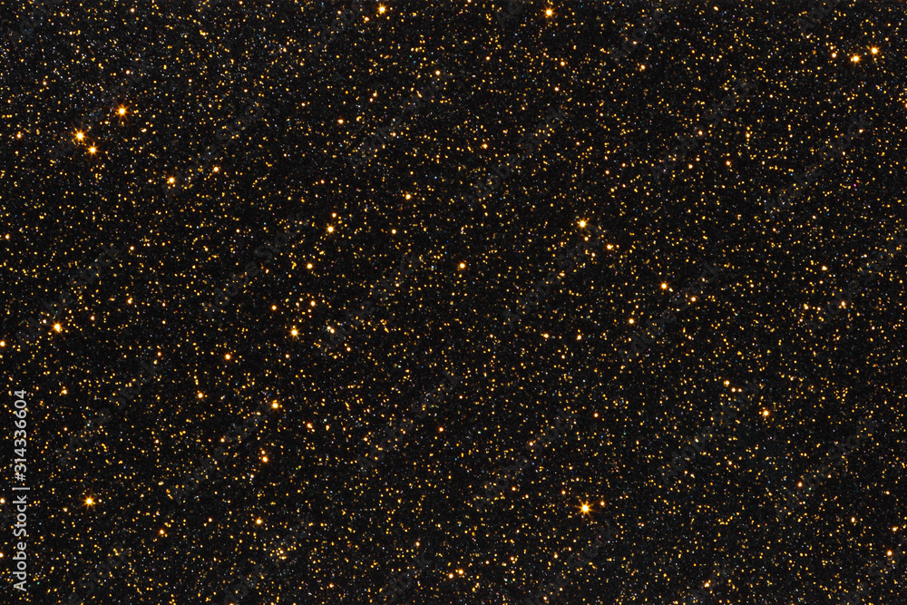 Black and gold glitter background