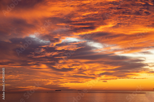 sunset over the sea © Juan Carlos González