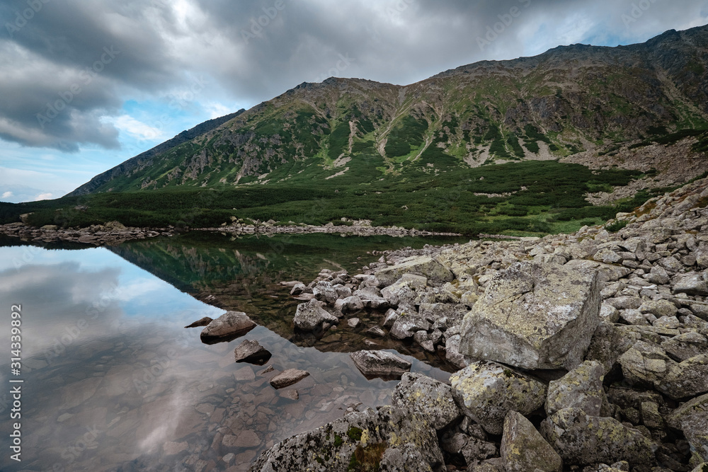 Fototapeta premium Czarny Staw Gasienicowy in Tatras Mountains Poland