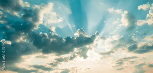 Obraz Niebo z poświatami