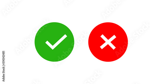 Free Download   Circle symbols elements. Yes no web buttons. - GFXLoad
