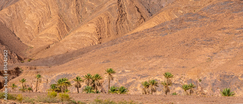 Morocco, Tafilalet, spectecular foldings by terrestrial forces near Taznakht along highway R 111