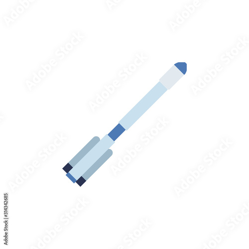 space shuttle flat style icon