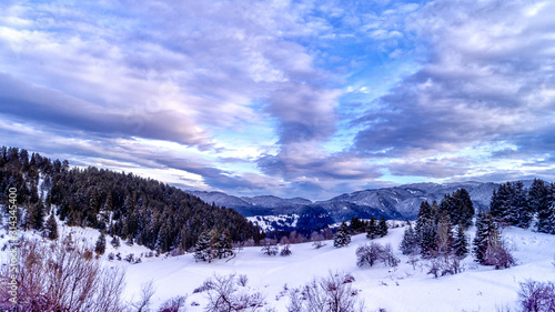winter mountain landscape © damianbn
