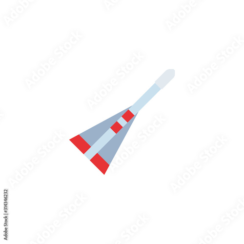 space shuttle flat style icon