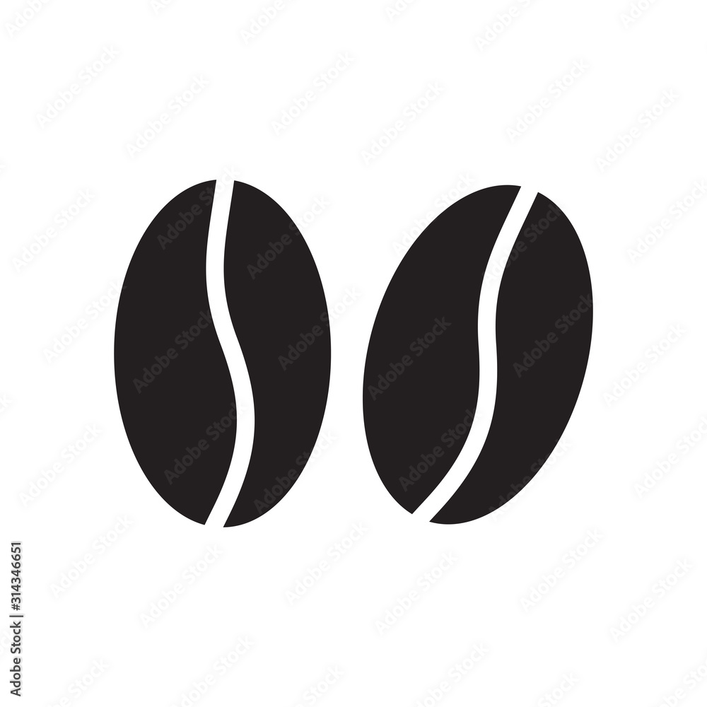 Coffee bean icon Coffee bean icon