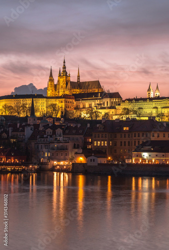 Prague castle at sunset © doma.mach