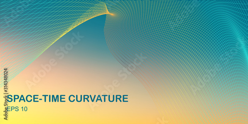 Vector Space-Time Warp Concept Design - Spacetime Singularity Physics Background