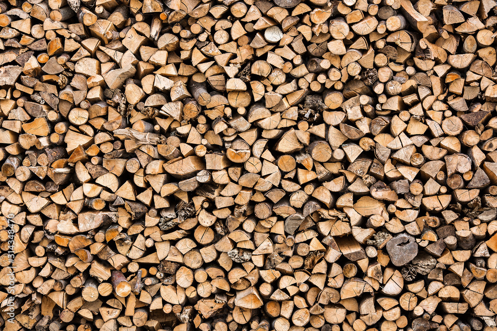 The texture of the wall of firewood, after sawing wood. The texture of the wall of firewood, after sawing wood.