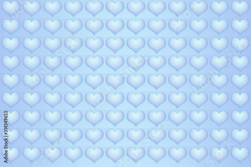  Fondo azul con corazones azul de San Valentín.