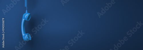 фотографія Shot of a landline telephone receiver with copy space for individual text