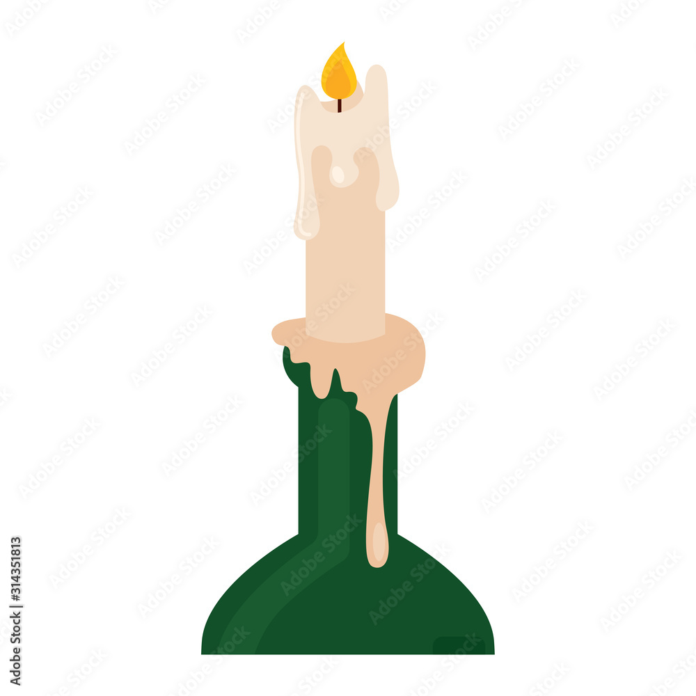 Obraz premium Isolated candle icon