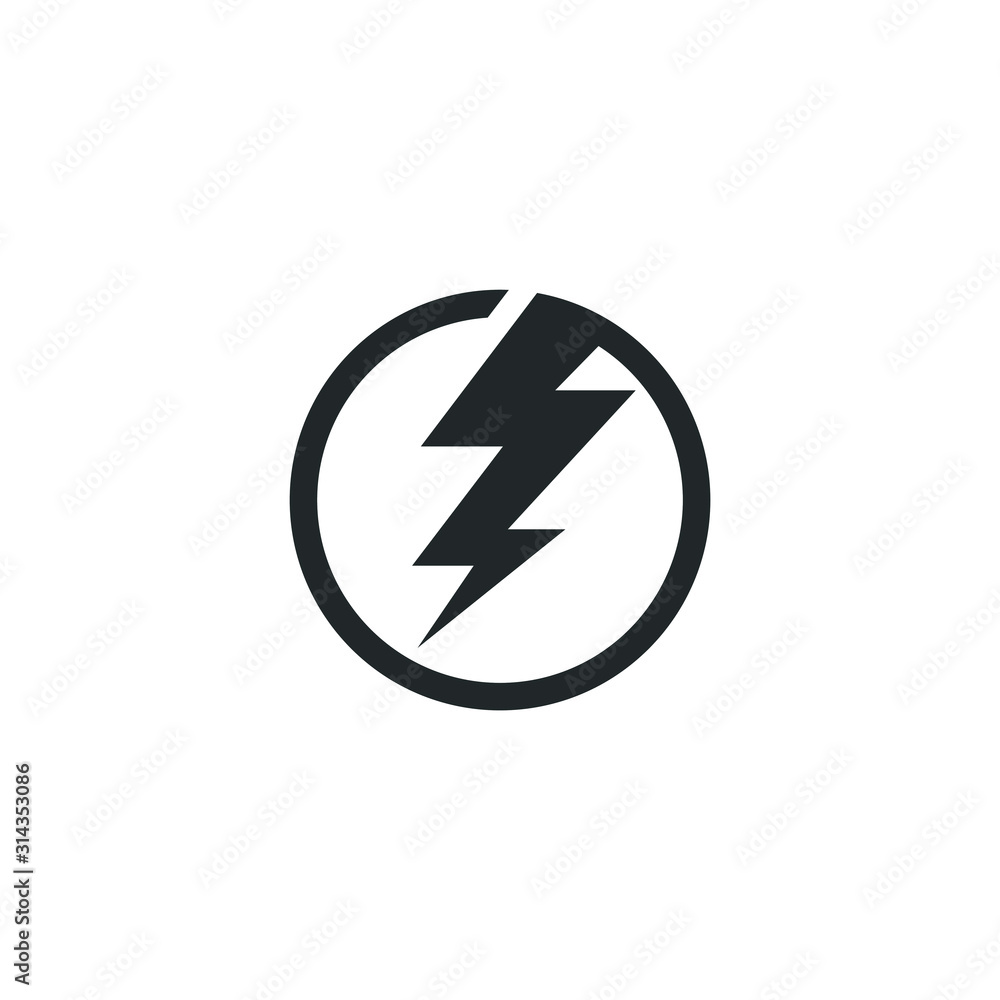 Lightning, electric power icon template color editable. Energy and thunder electricity symbol vector sign isolated on white background illustration for graphic and web design. Lightning, electric power icon template color editable. Energy and thunder electricity symbol vector sign isolated on white background illustration for graphic and web design.