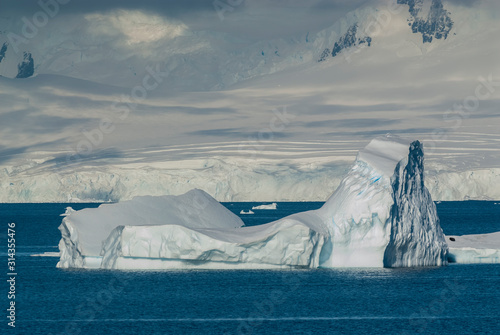 Floating ice, near the Antarctic Peninsula.
