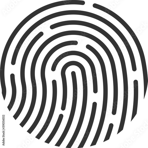 ID app icon. Fingerprint vector illustration eps 10