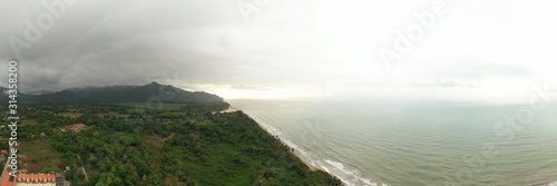 Panorama view of the beach