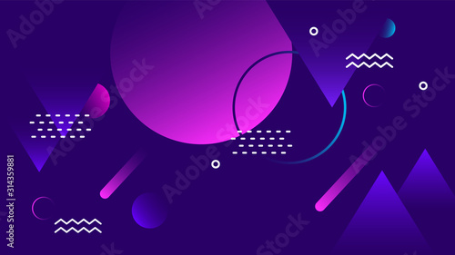 Colorful background with abstract geometric figures. Use for modern design, cover, template, decorated, brochure, flyer.