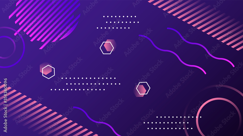 Colorful background with abstract geometric figures. Use for modern design, cover, template, decorated, brochure, flyer.