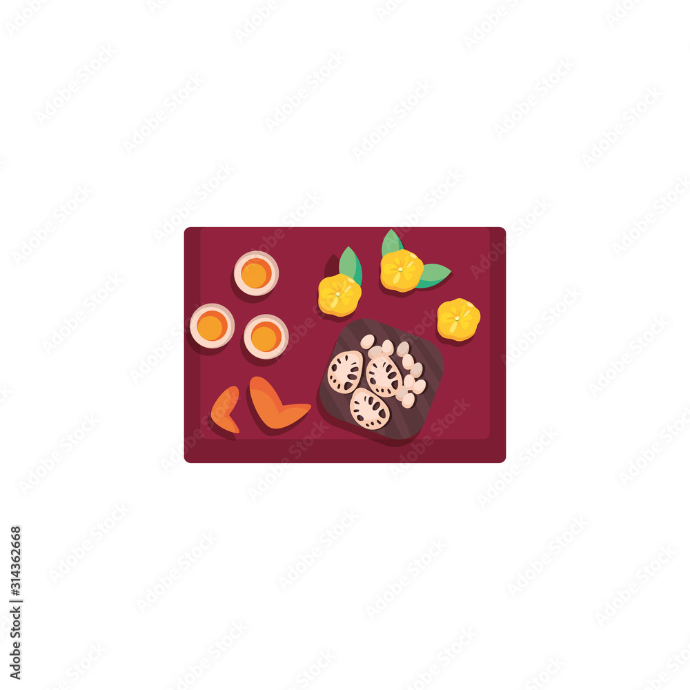 Obraz premium Isolated chinese food vector design