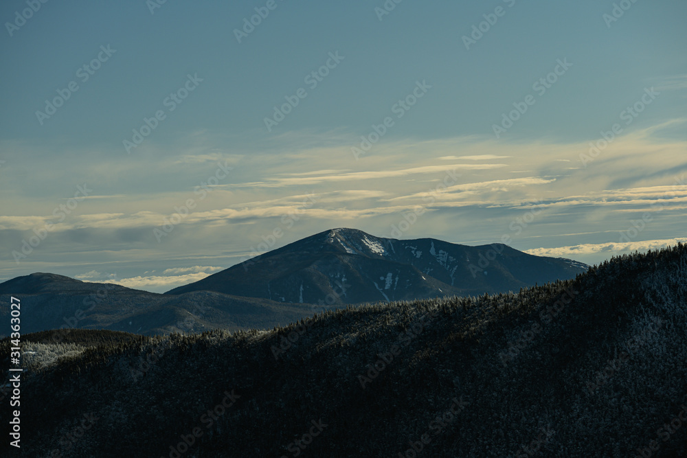 Shadows on the mountain