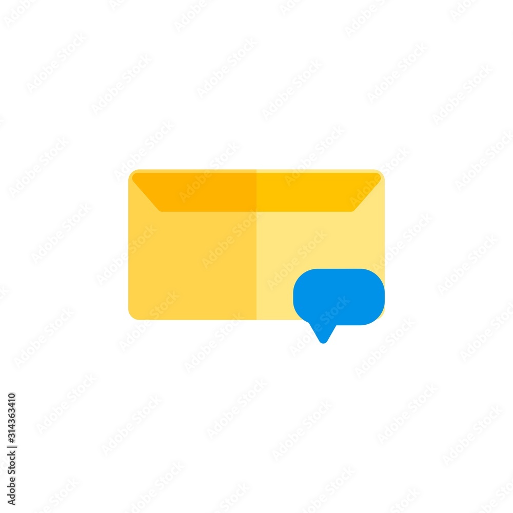 message icon design flat style, comment icon, logo and presentation template message icon design flat style, comment icon, logo and presentation template