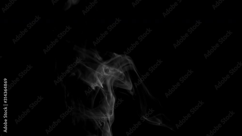 Abstract Forms Of Smoke On Black Background. Abstract Forms Of Smoke On Black Background.