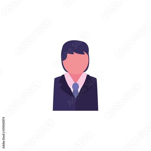 Businessman avatar vector design