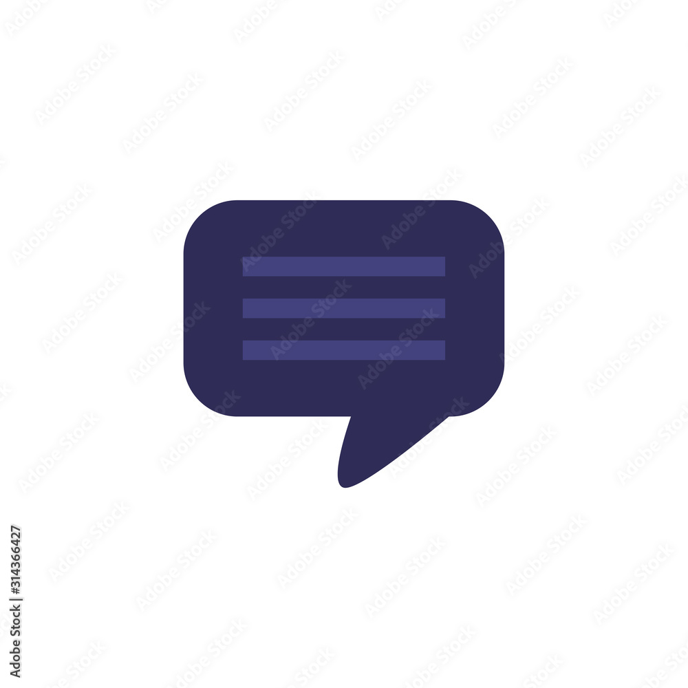Isolated communication bubble vector design Isolated communication bubble vector design