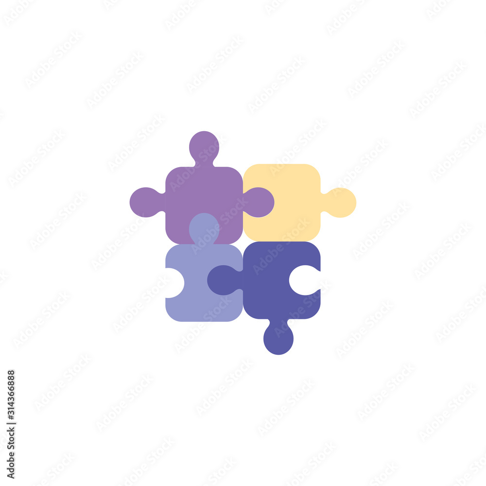 Isolated puzzles vector design Isolated puzzles vector design