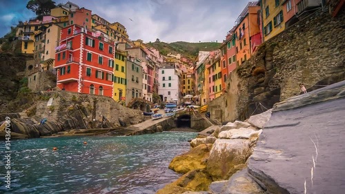 Wallpaper Mural The seaside village of Manarola sits on the famous cliffs of Cinque Terre in La Spezia, Italy Torontodigital.ca