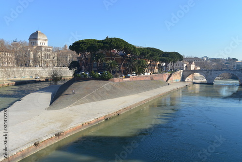 Εκτύπωση καμβά Isola Tiberina Roma