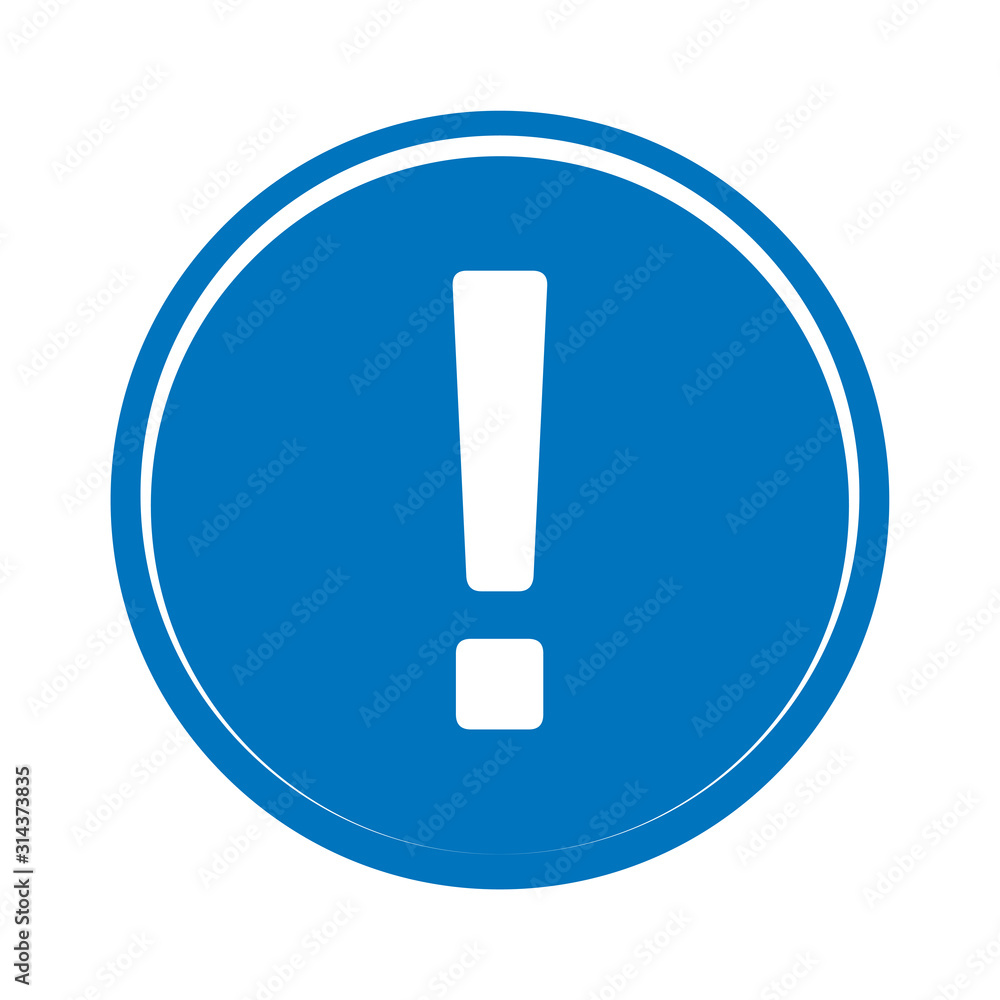Warning vector icon. Exclamation mark icon. Attention sign icon. Warning vector icon. Exclamation mark icon. Attention sign icon.