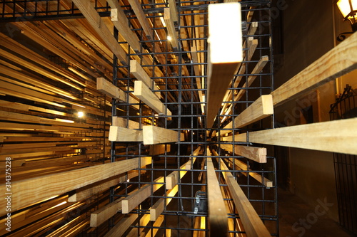 Downtown Queretaro Wood art pice 