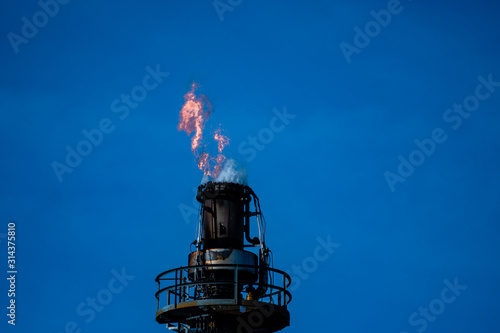 Wallpaper Mural Gas burn off tower II Torontodigital.ca