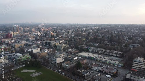 Wallpaper Mural North American street with the traffic and small houses surrounding Torontodigital.ca