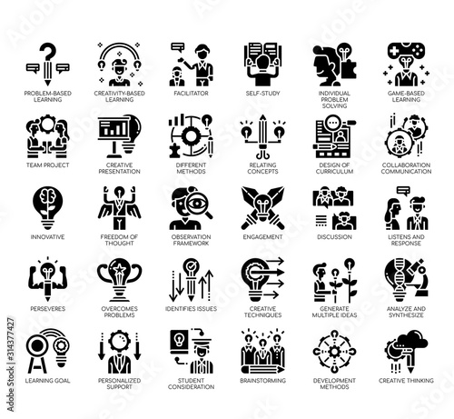 Set of creative learning thin line and pixel perfect icons for any web and app project.