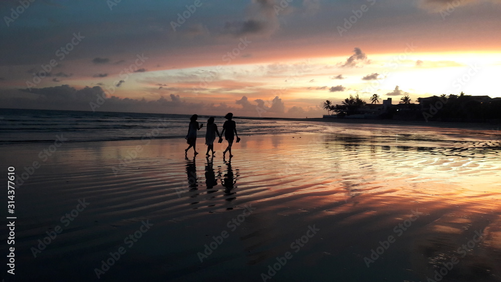 Fototapeta premium sunset on beach