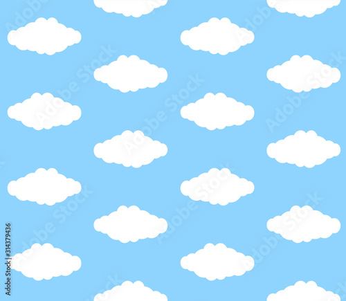 blue background with clouds