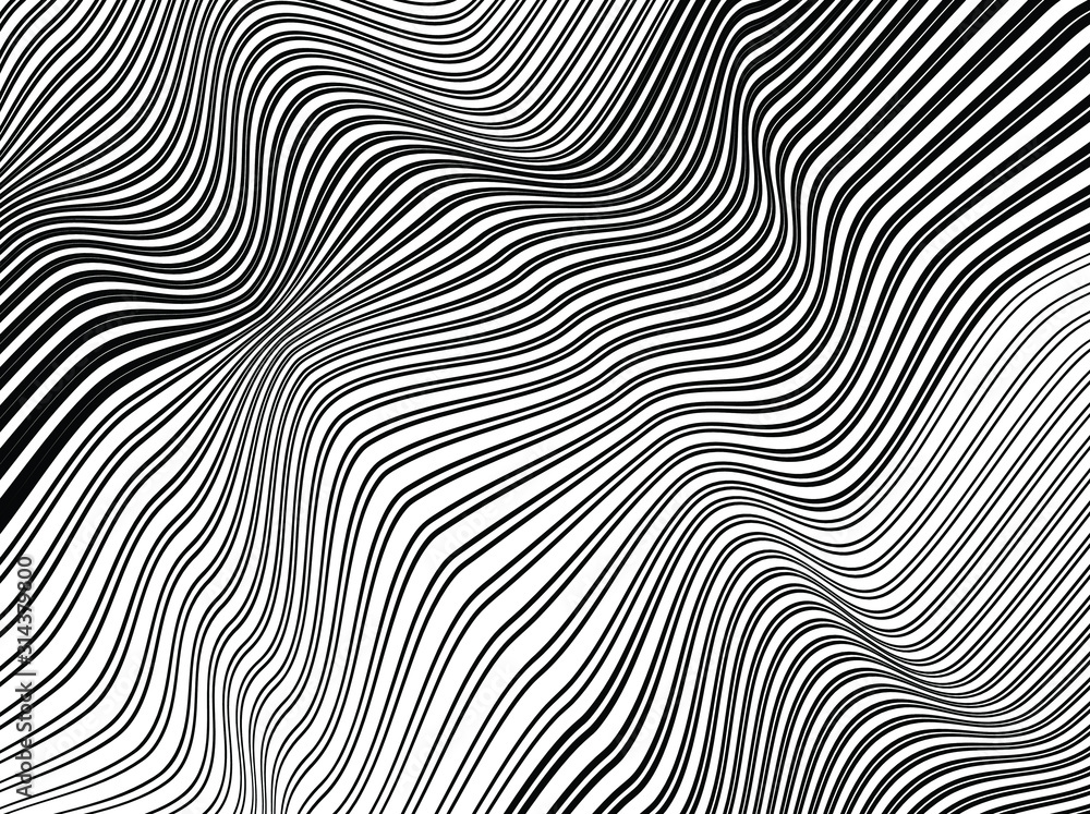 Naklejka Black and white oblique stripes.For prints, web design and template