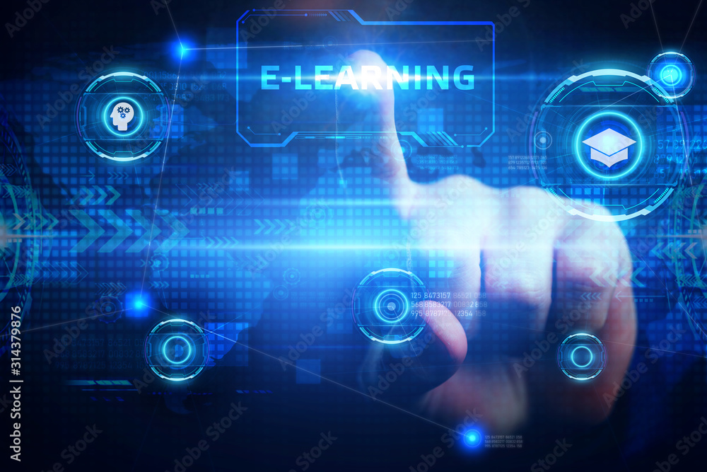 Business, Technology, Internet and network concept. E-learning Education Internet Technology Webinar Online Courses concept. Business, Technology, Internet and network concept. E-learning Education Internet Technology Webinar Online Courses concept.